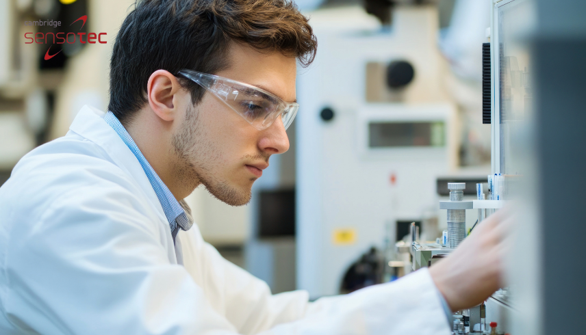 A scientist working in a lab.